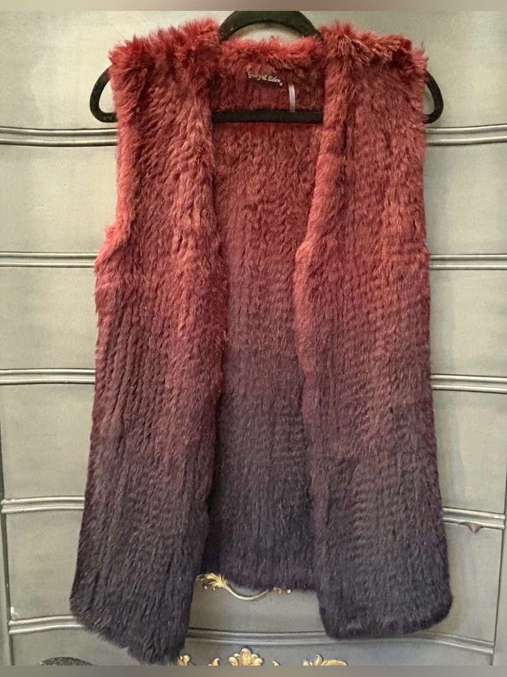 Vintage Ombré Fur Vest | XS